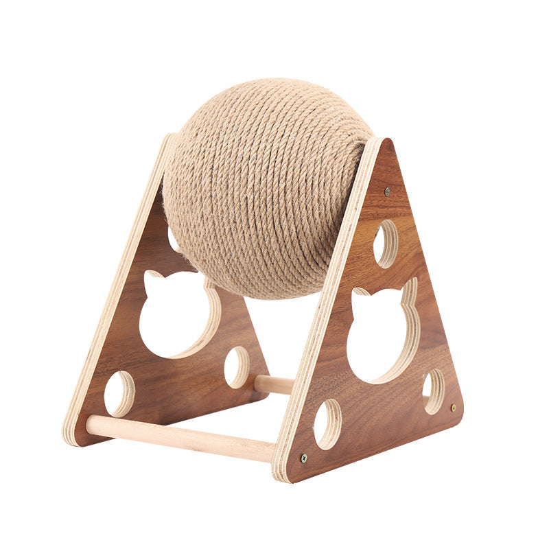 Katzenkratzball aus Holz, Kitty Ball