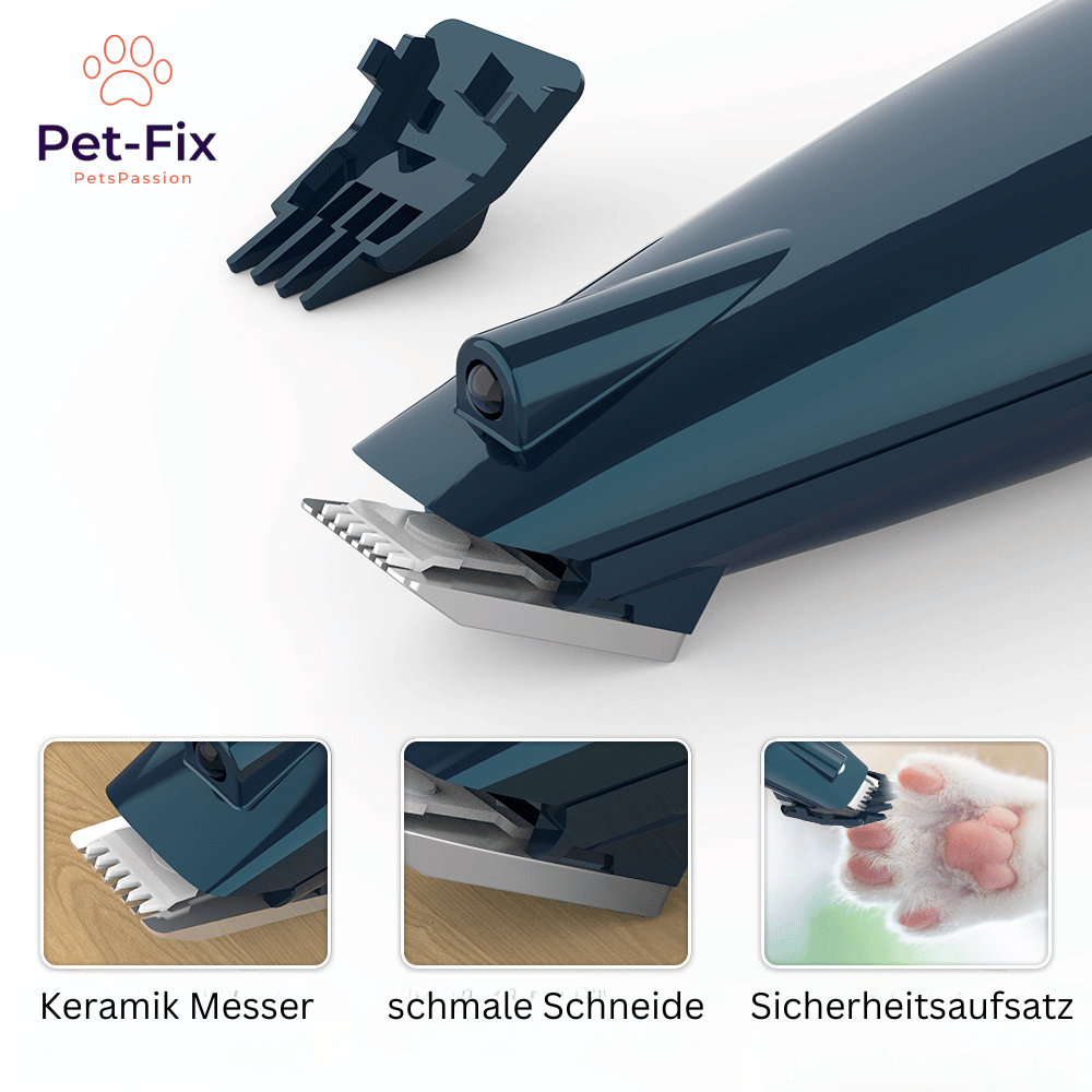 leiser Pfoten Trimmer mit LED + komplett Set