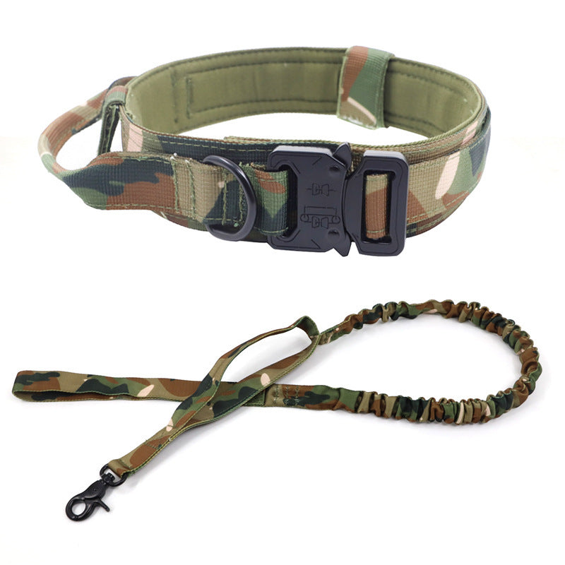 Taktisches Hundehalsband und Leine im Set
