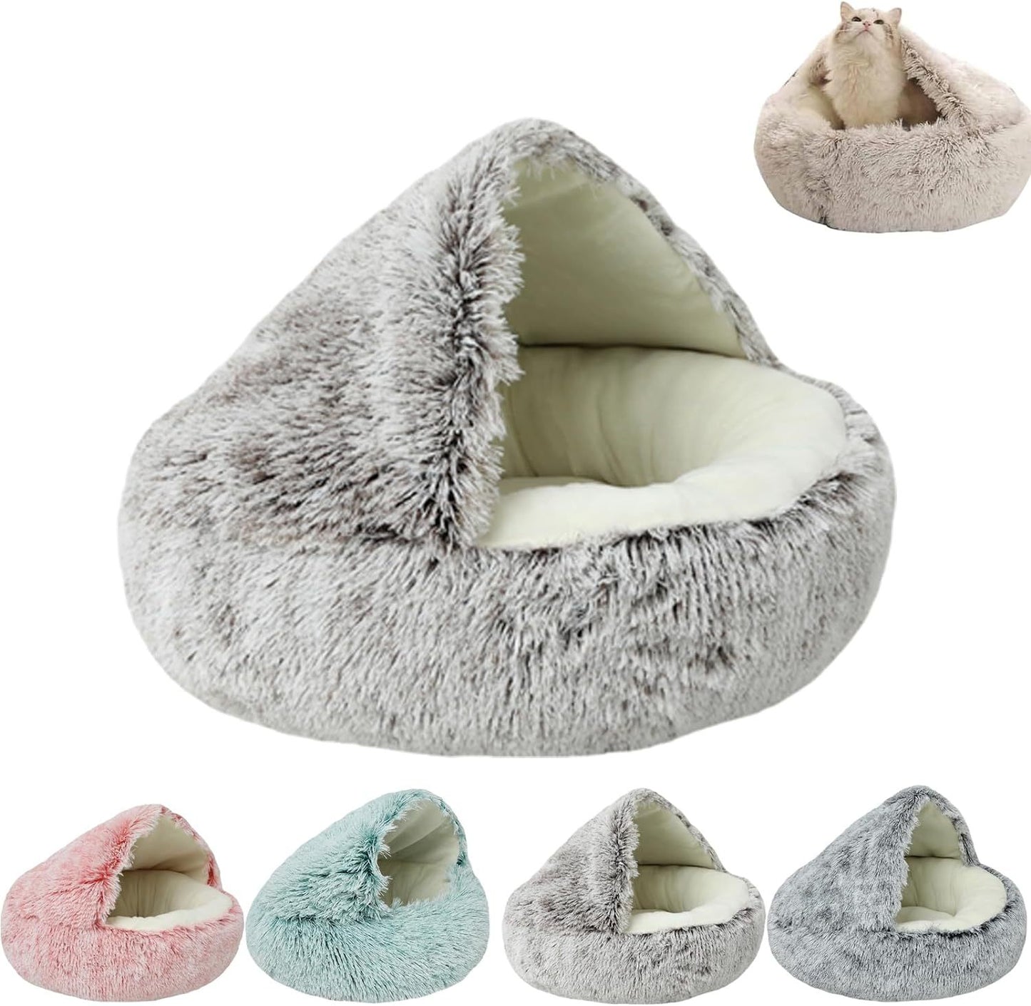 2in1 premium Katzen Kuschelhöhle+