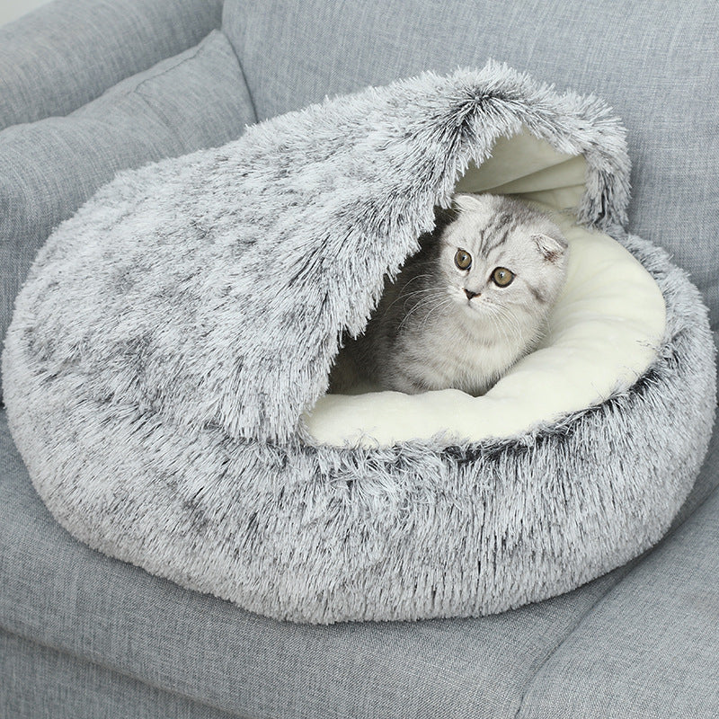 2in1 premium Katzen Kuschelhöhle+