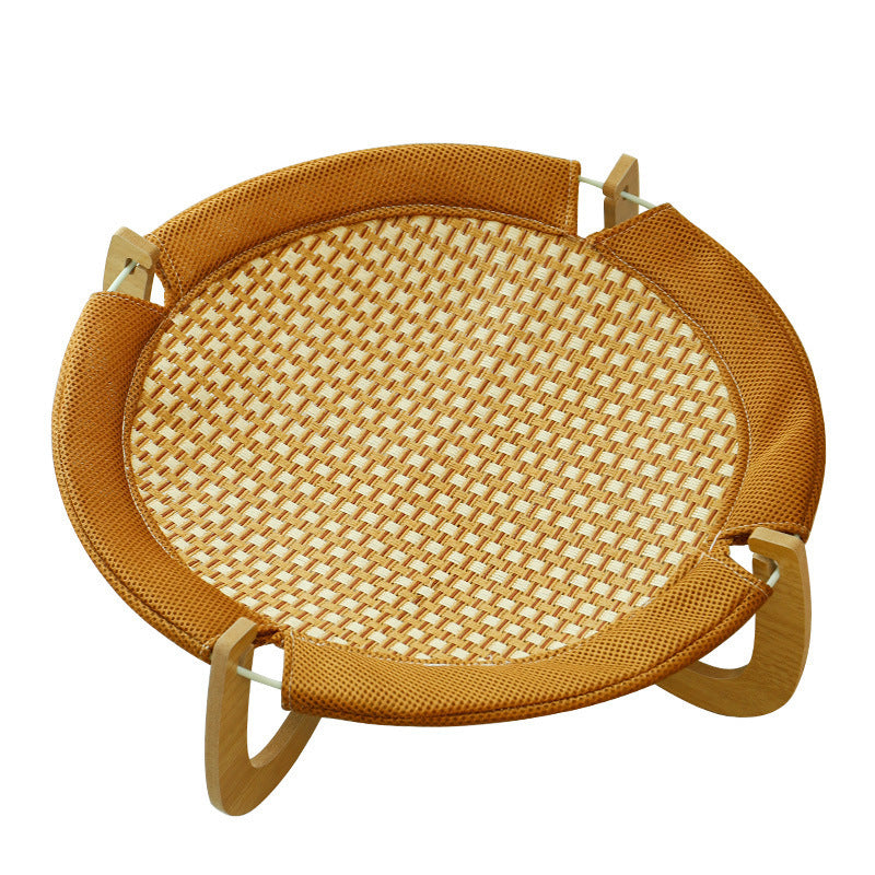 Lux Katzen Feldbett aus Rattan