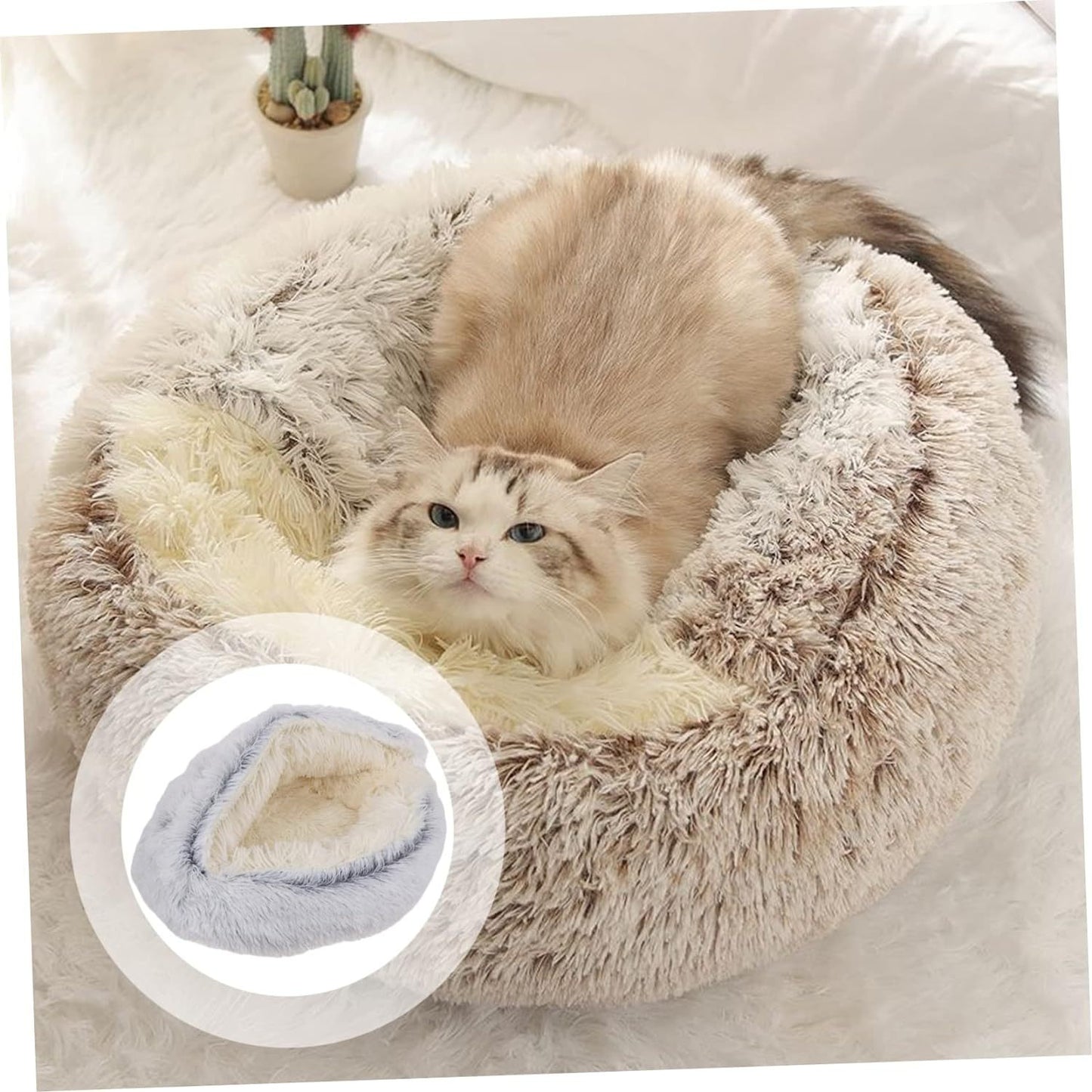 2in1 premium Katzen Kuschelhöhle+