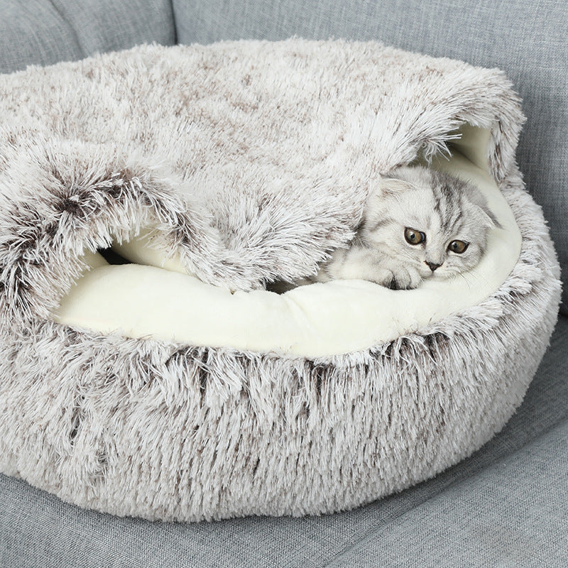 2in1 premium Katzen Kuschelhöhle+