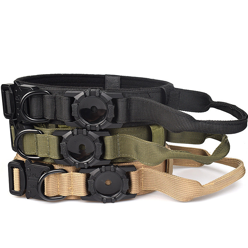 Taktisches Hundehalsband, geeignet für Appel AirTag-Ortungsgerät