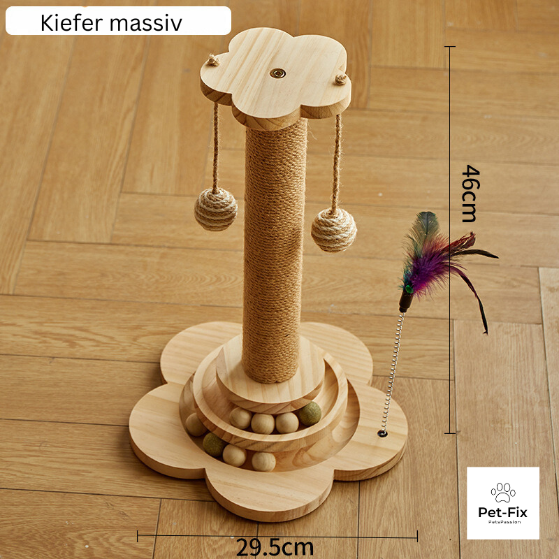 Premium Katzenkratzbaum aus Massivholz