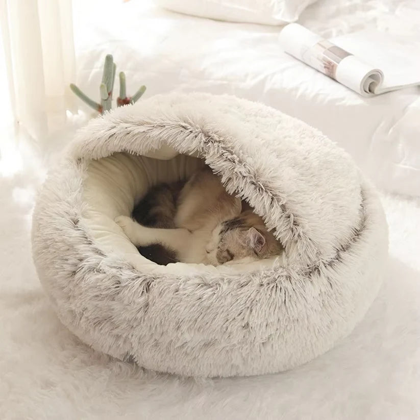 2in1 premium Katzen Kuschelhöhle+