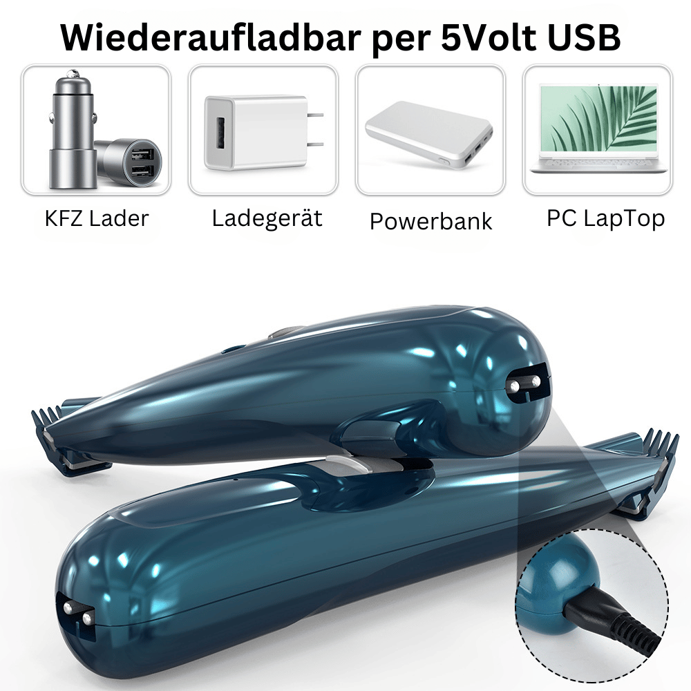 leiser Pfoten Trimmer mit LED + komplett Set