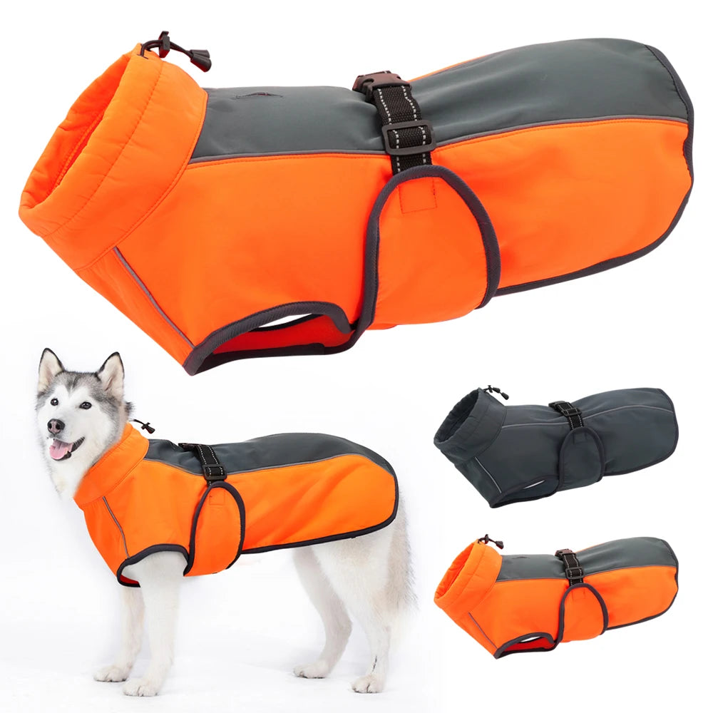 Wasserdichter Regenmantel für Hunde inkl. Eignung für Hundegeschirre "Storm Protection+"