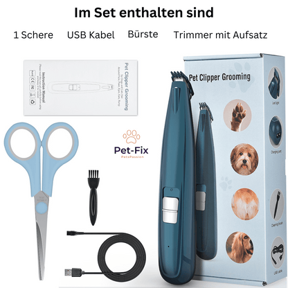 leiser Pfoten Trimmer  mit LED + komplett Set