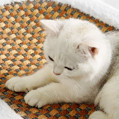 Premium Katzenbett mit Sisal  Kratzplatte
