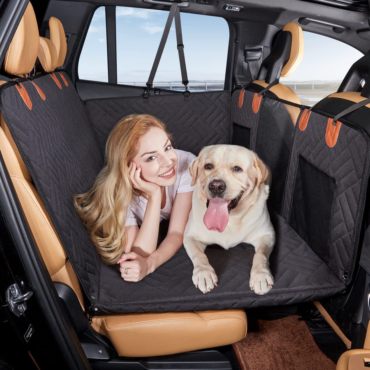 Lux Autositz Unterlage für Hunde mit stabilen Sicherheitsboden