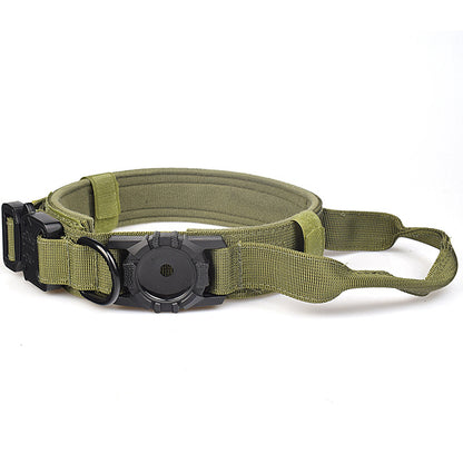 Taktisches Hundehalsband, geeignet für Appel AirTag-Ortungsgerät