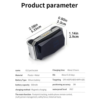 echter GPS Tracker für Haustiere "Spie" inkl. Tracking Datenspeicherung