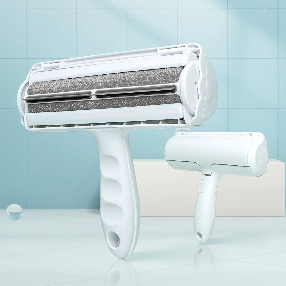 Tierhaarentferner mit selbstreinigender Rolle