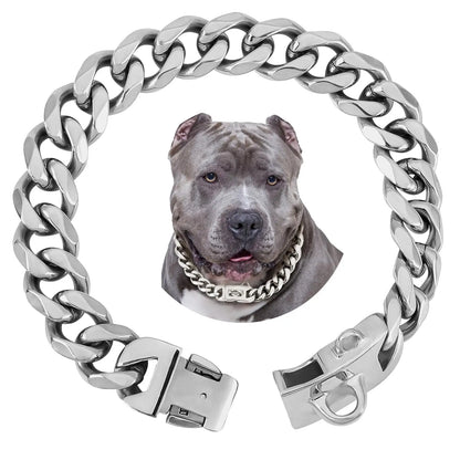 Hundehalskette aus Titanstahl "Cuba V2"