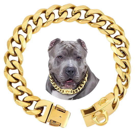 Hundehalskette aus Titanstahl "Cuba V2"