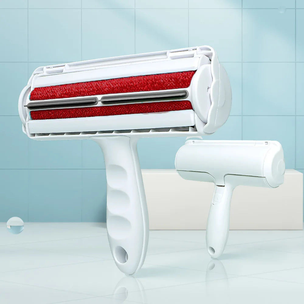 Tierhaarentferner mit selbstreinigender Rolle