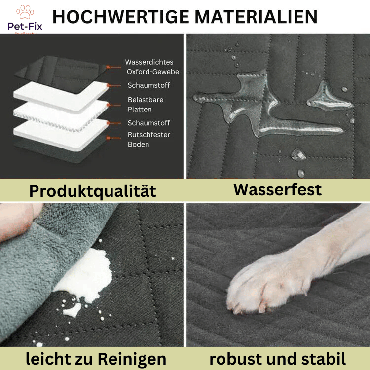 Lux Autositz Unterlage für Hunde mit stabilen Sicherheitsboden