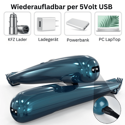 leiser Pfoten Trimmer  mit LED + komplett Set