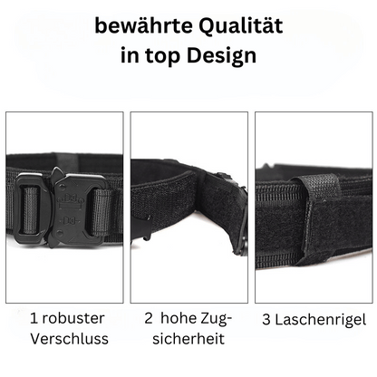 Taktisches Hundehalsband, geeignet für Appel AirTag-Ortungsgerät