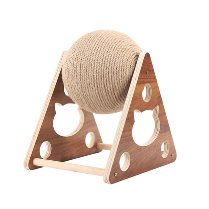 Katzenkratzball aus Holz, Kitty Ball